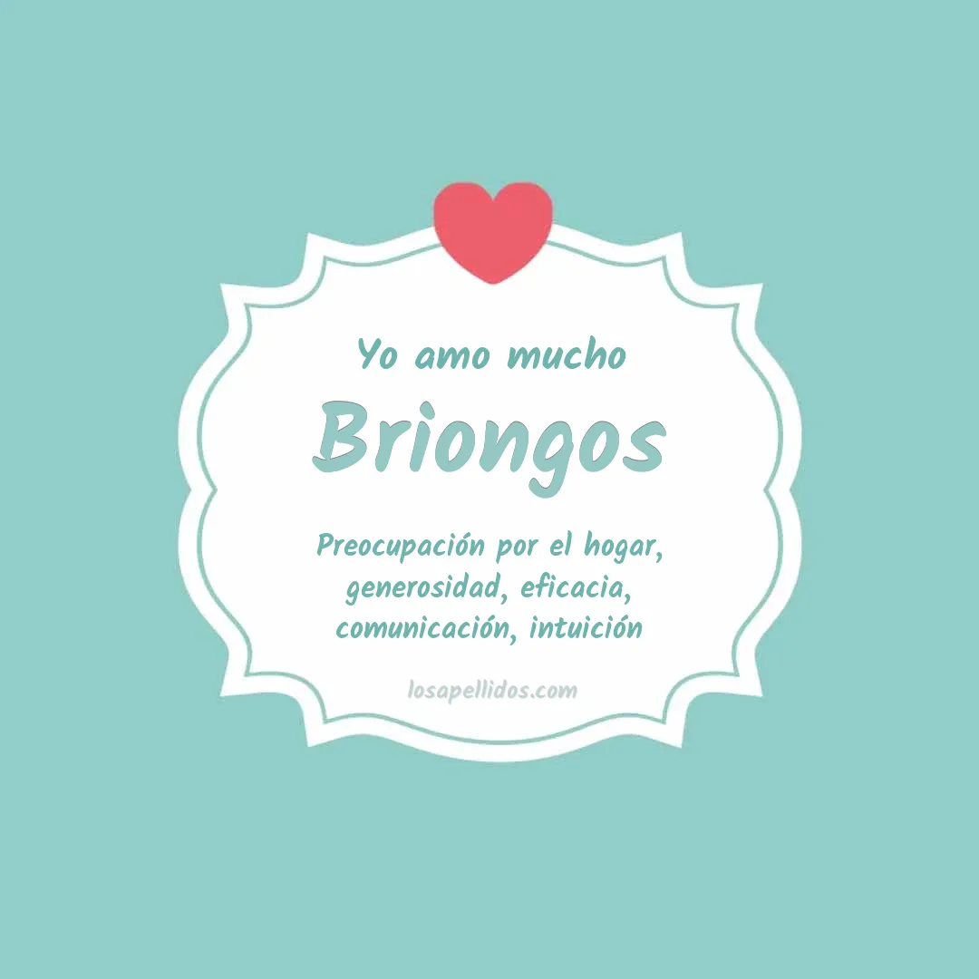Yo amo mucho Briongos