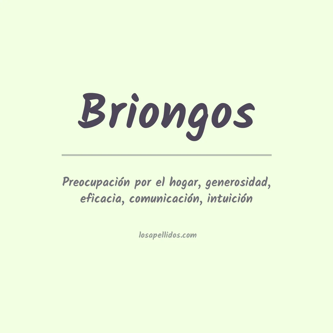 Apellido Briongos