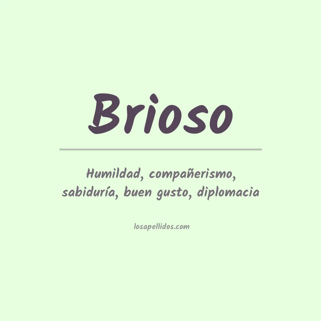 Apellido Brioso