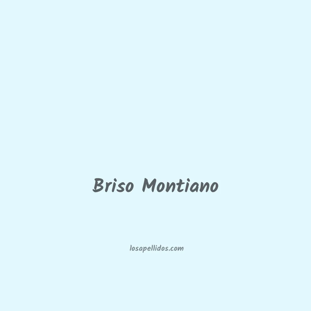 Briso montiano en chino
