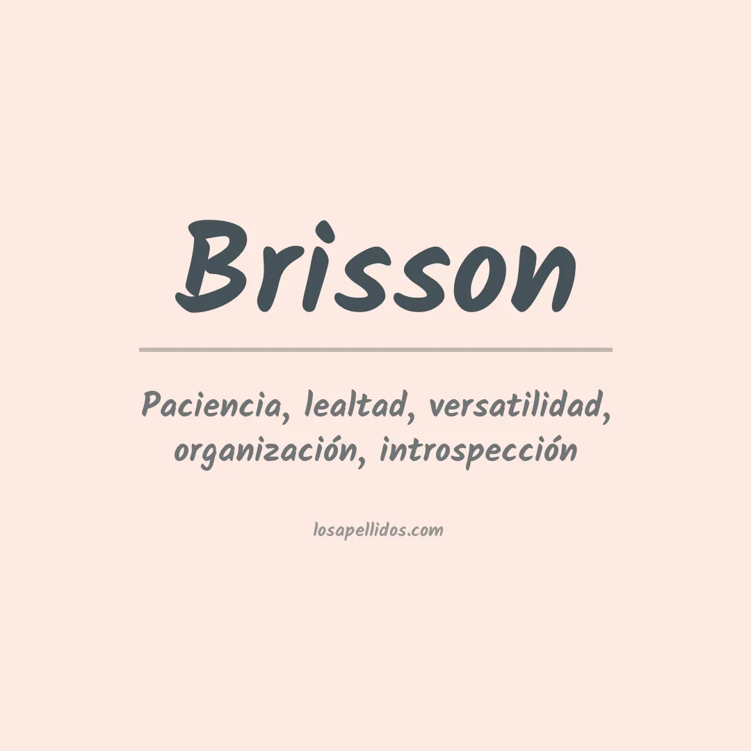 Apellido Brisson