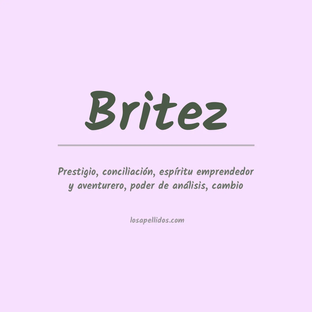 Apellido Britez
