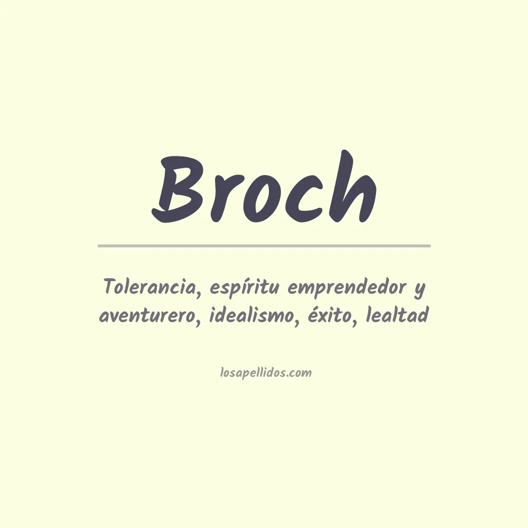 Apellido Broch
