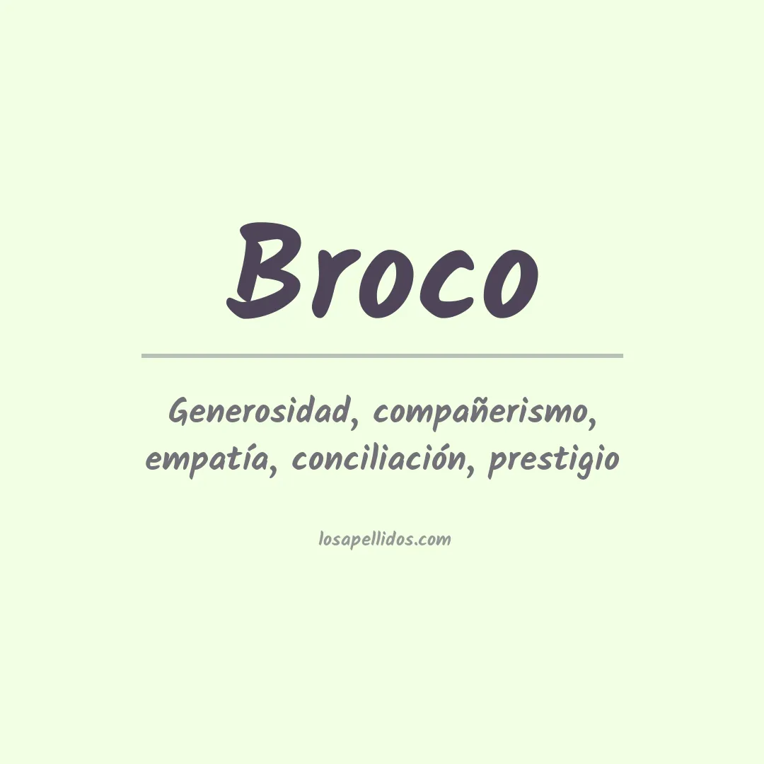Apellido Broco