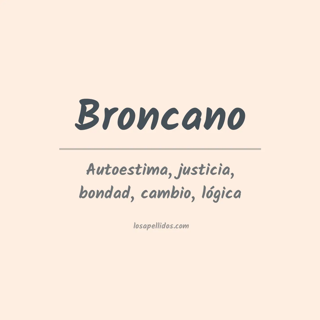 Apellido Broncano