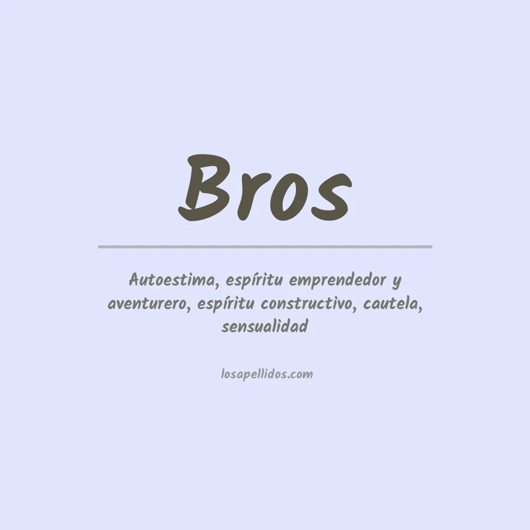 Apellido Bros