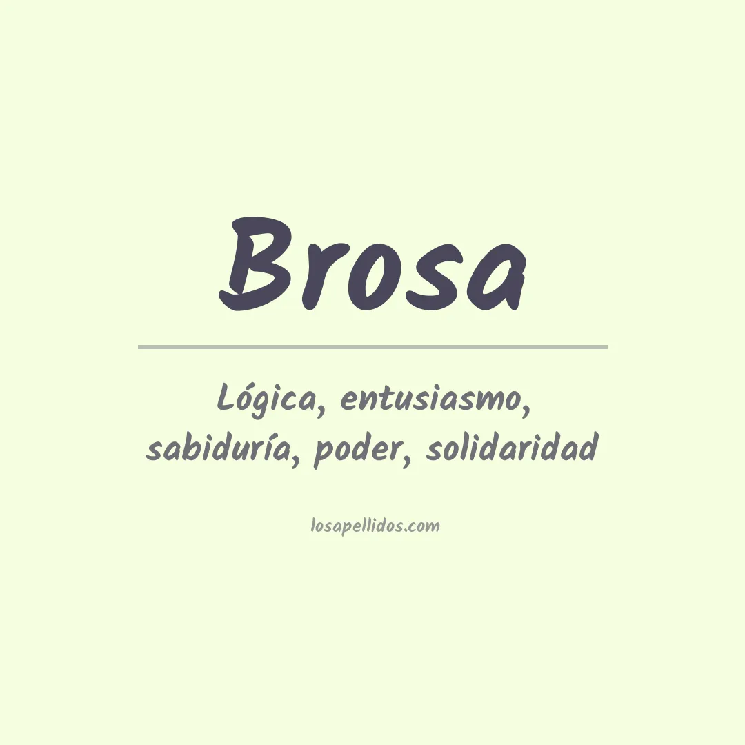Apellido Brosa