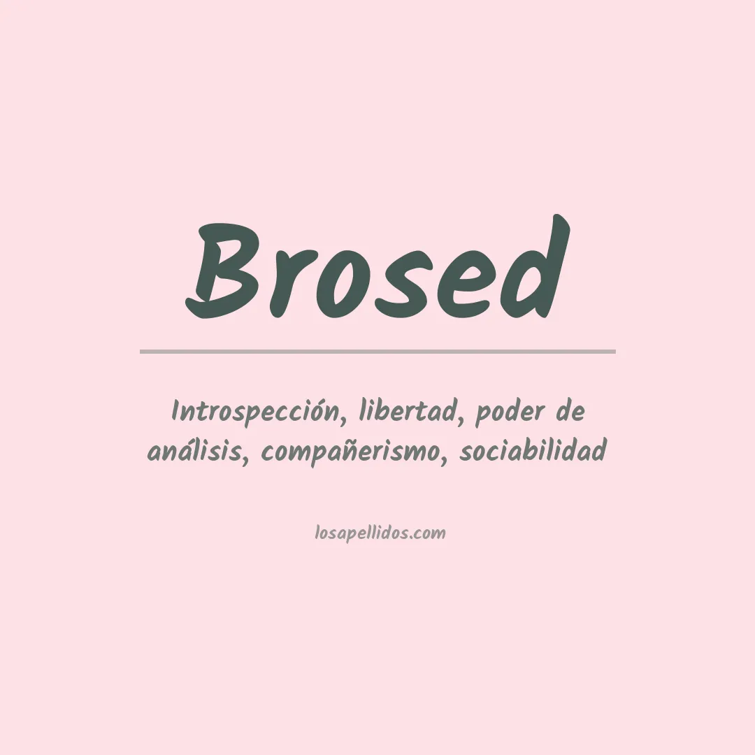 Apellido Brosed