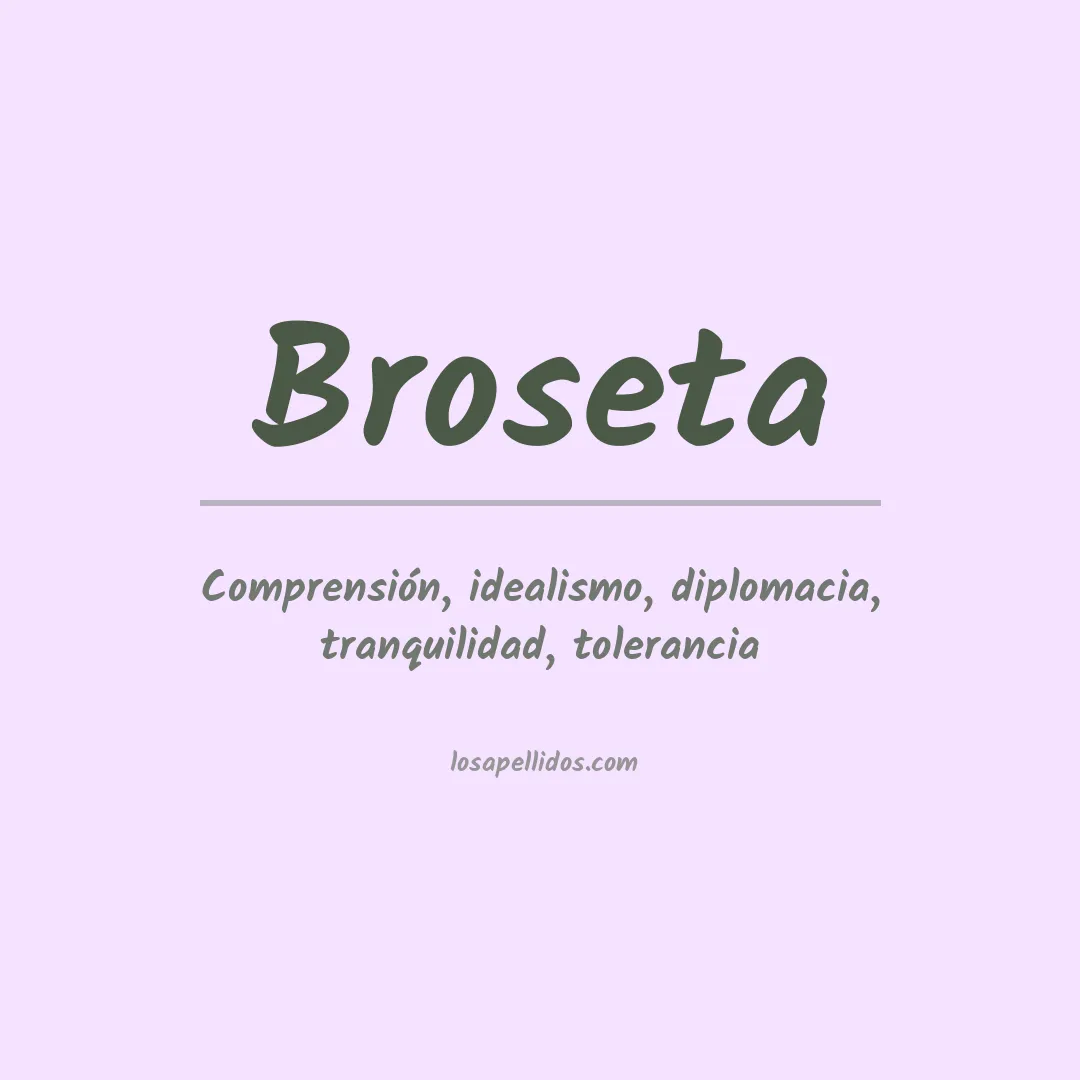 Apellido Broseta