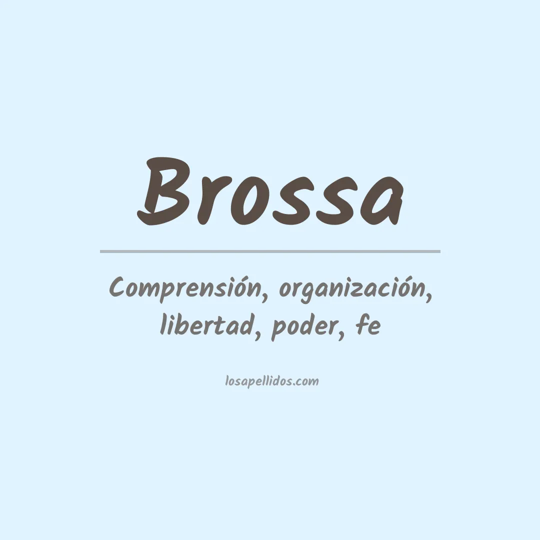 Apellido Brossa