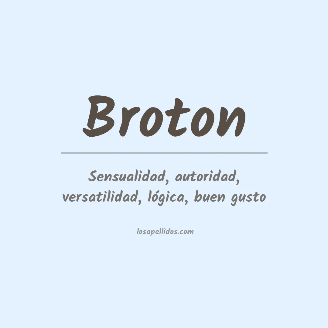 Apellido Broton