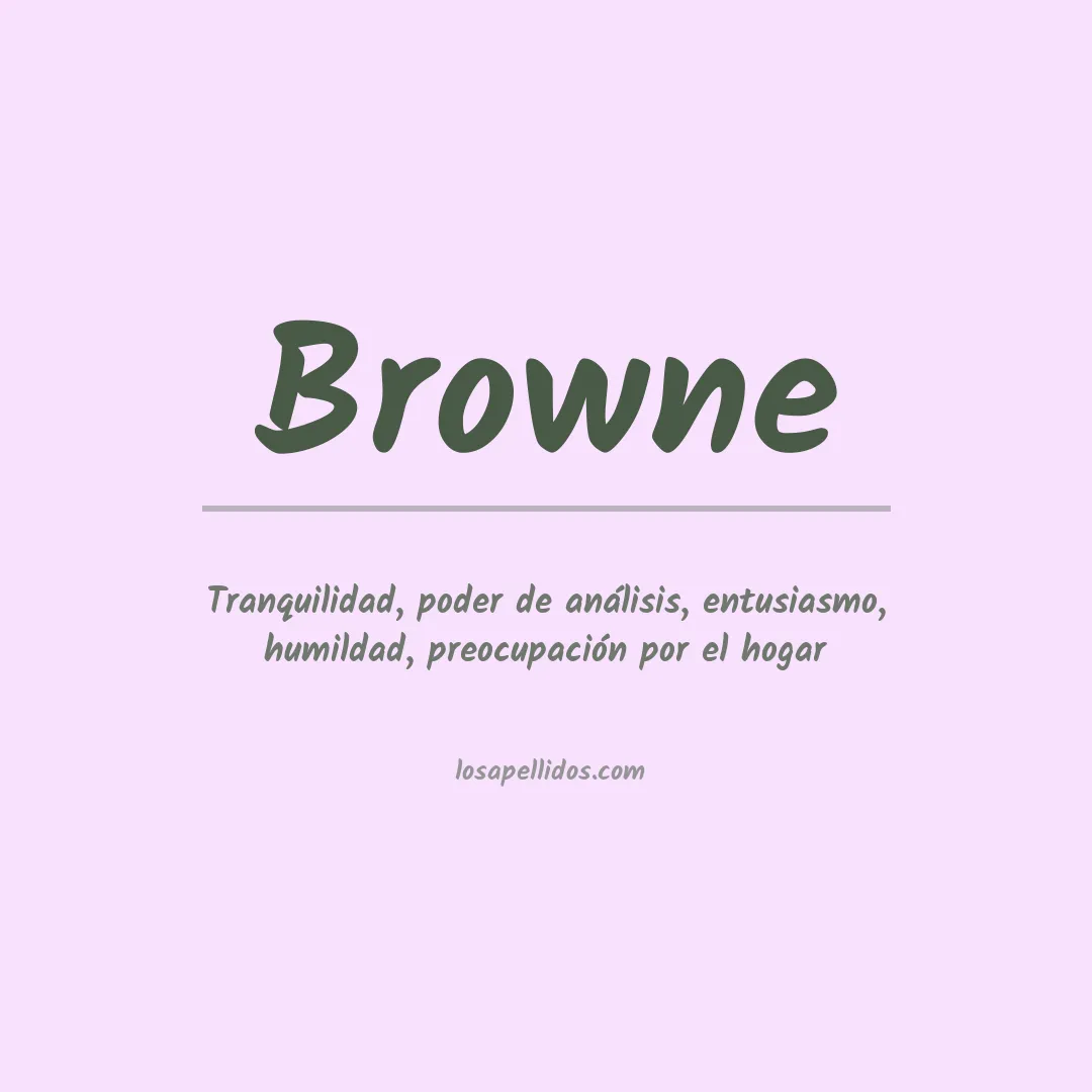 Apellido Browne