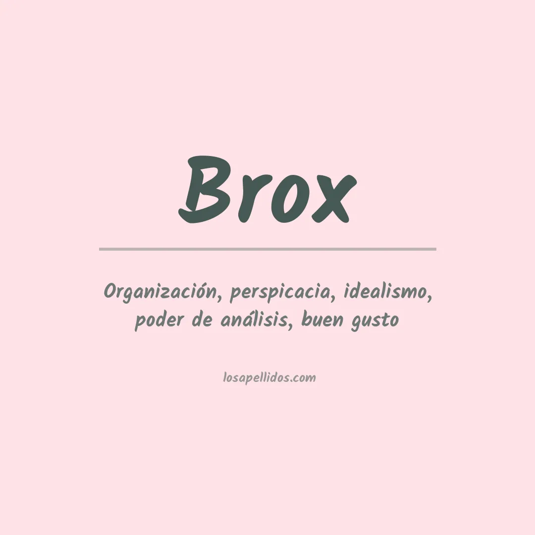 Apellido Brox