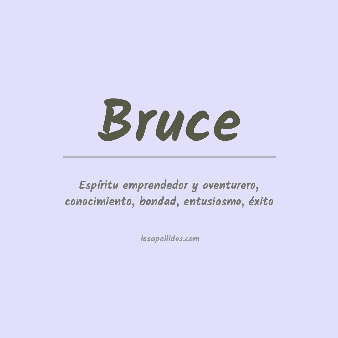 Apellido Bruce