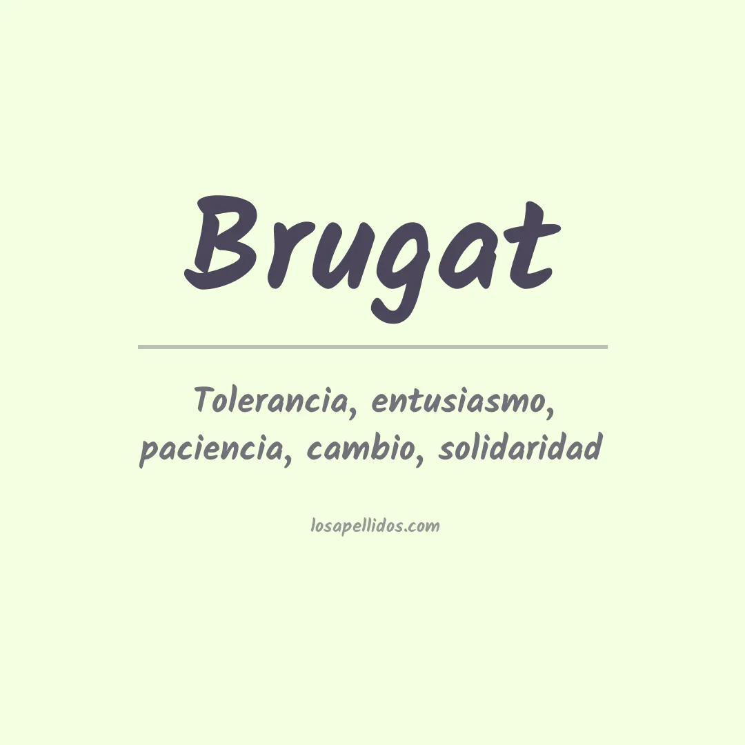 Apellido Brugat