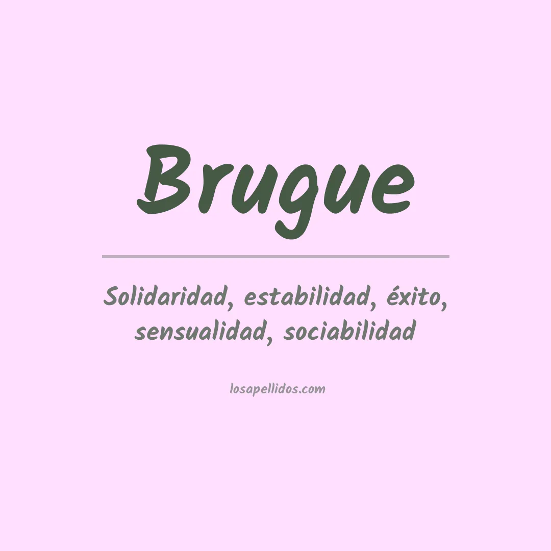 Apellido Brugue