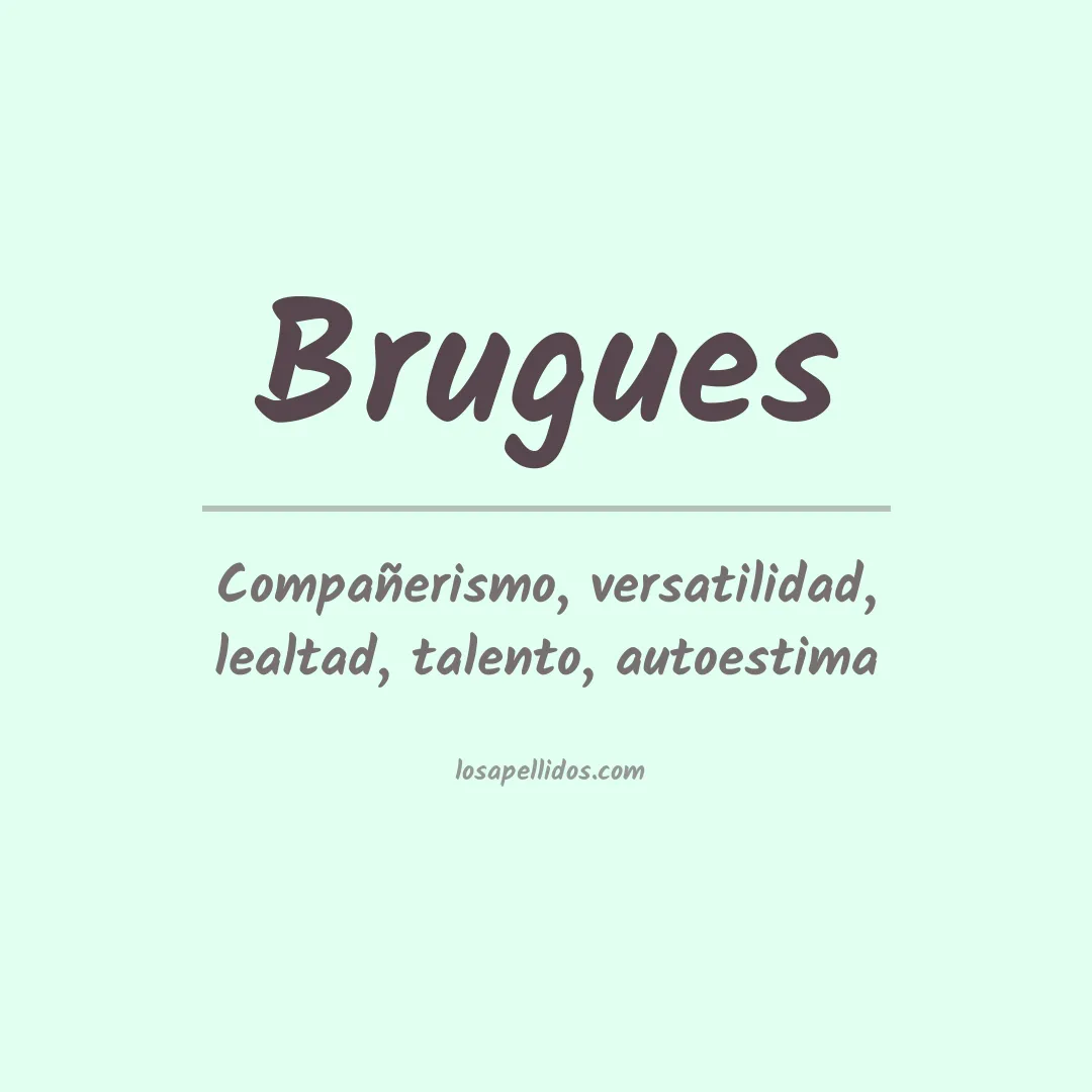 Apellido Brugues