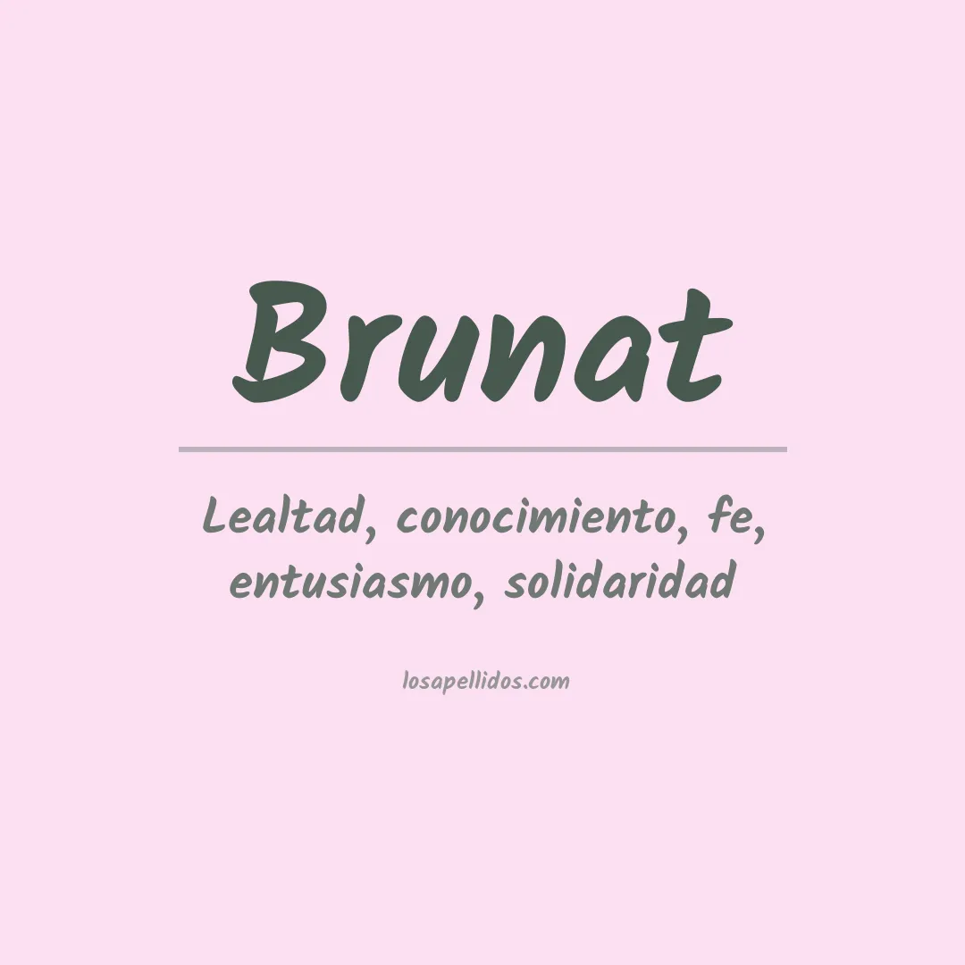 Apellido Brunat