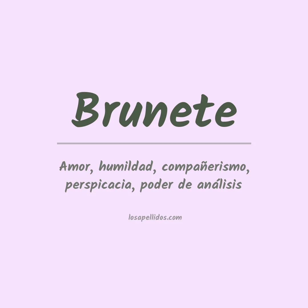 Apellido Brunete