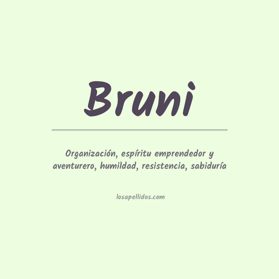 Apellido Bruni