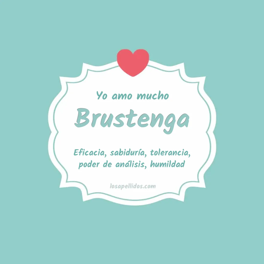 Yo amo mucho Brustenga