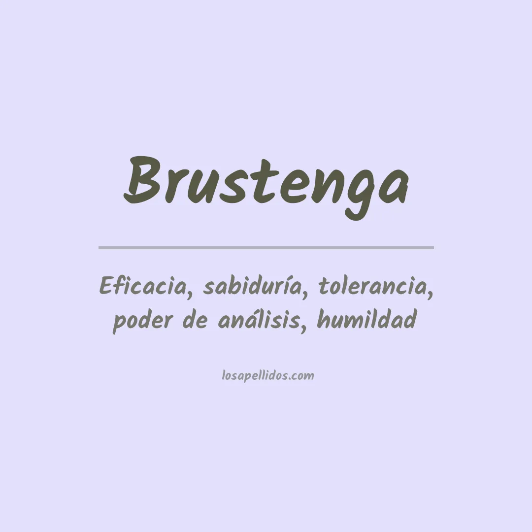 Apellido Brustenga