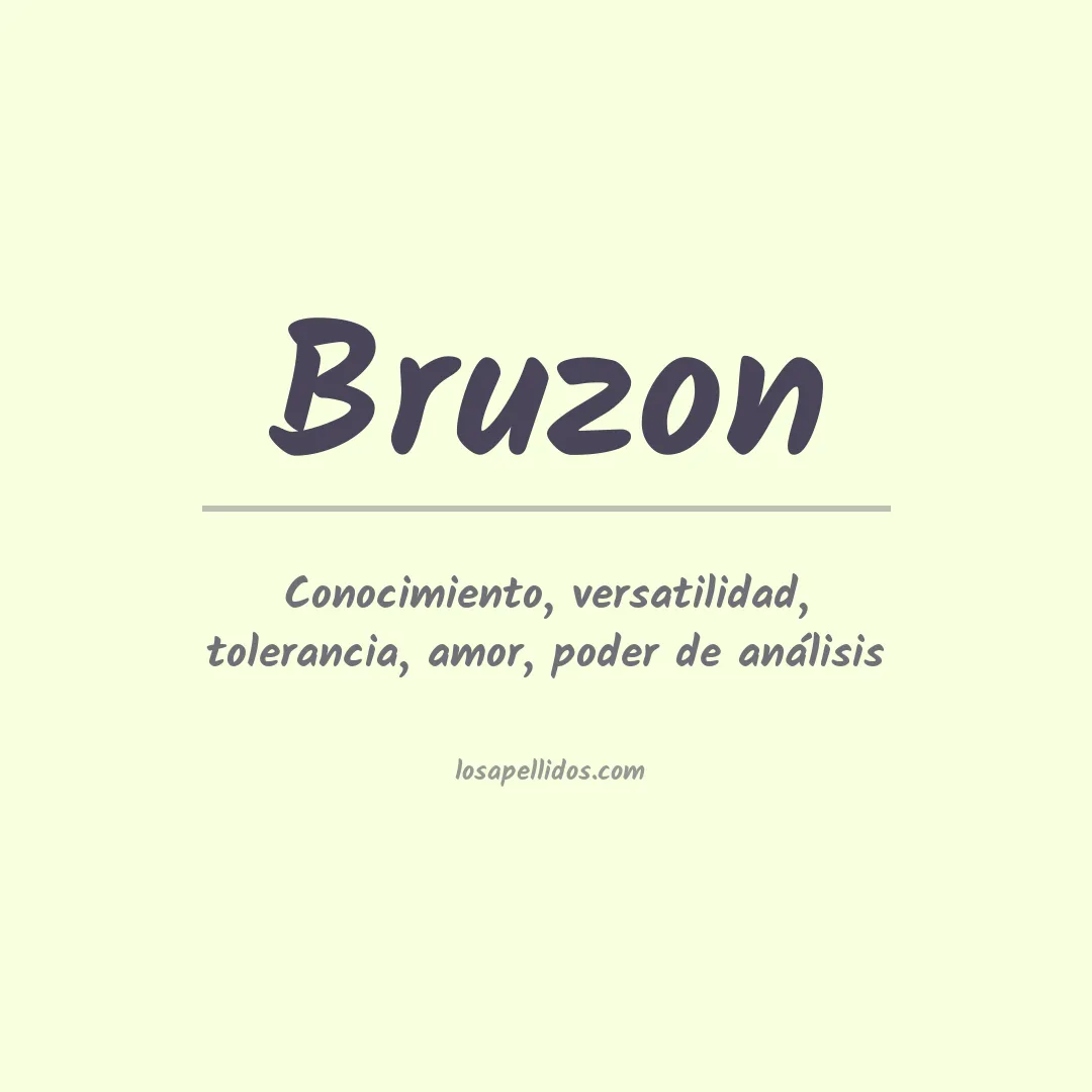 Apellido Bruzon