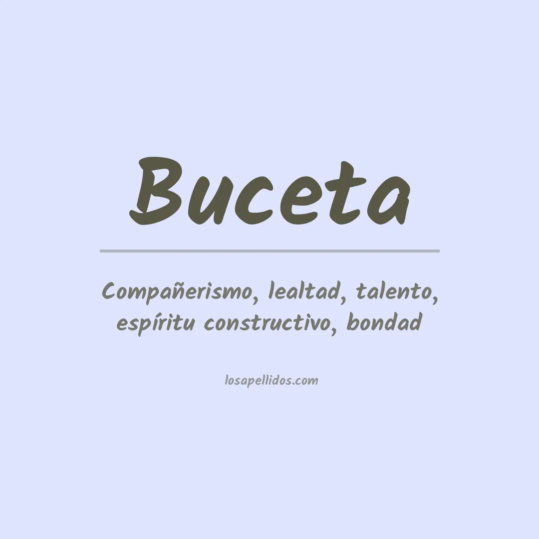 Apellido Buceta
