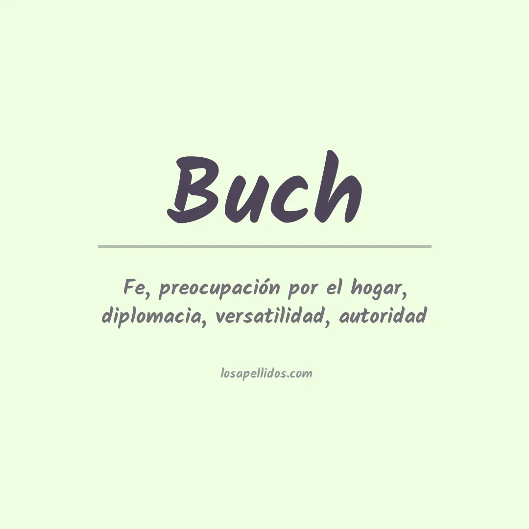 Apellido Buch