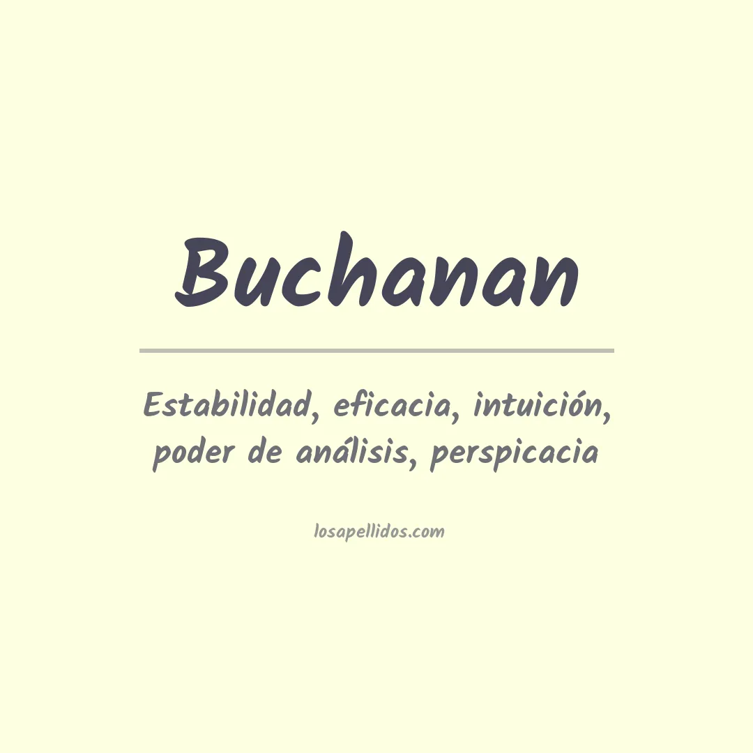 Apellido Buchanan