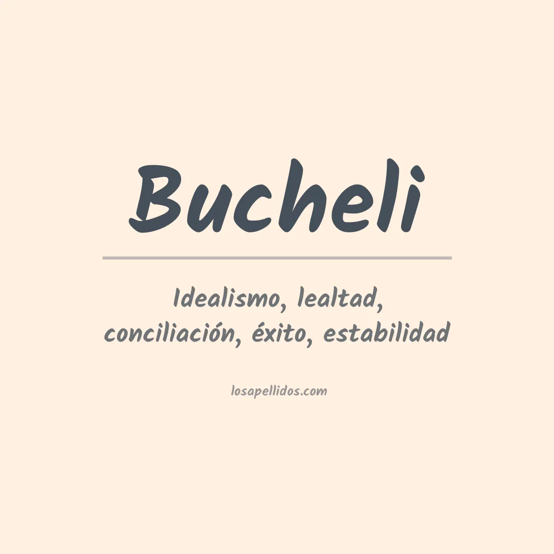 Apellido Bucheli