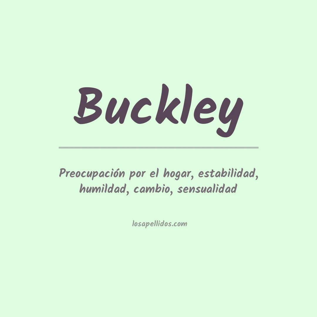 Apellido Buckley