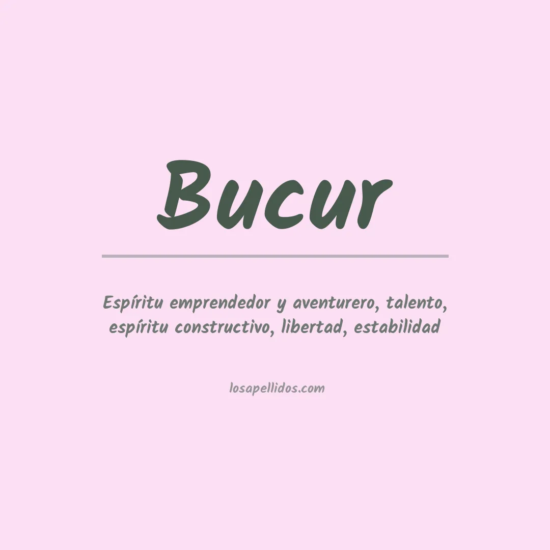 Apellido Bucur