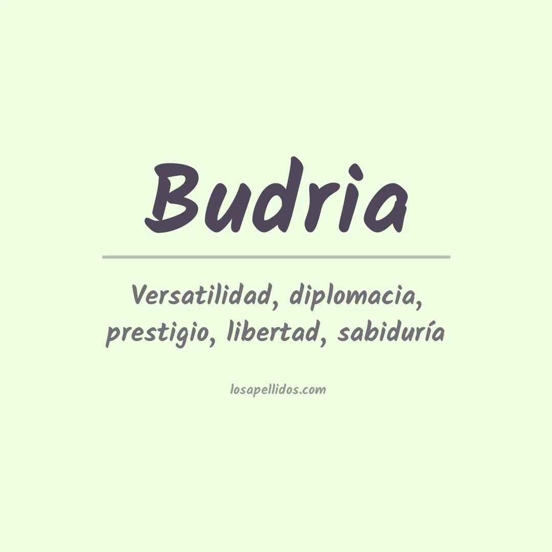 Apellido Budria