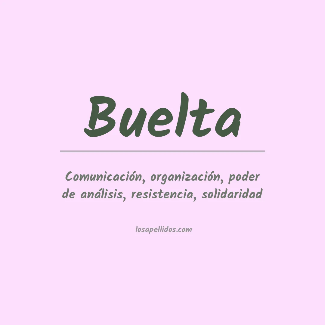 Apellido Buelta