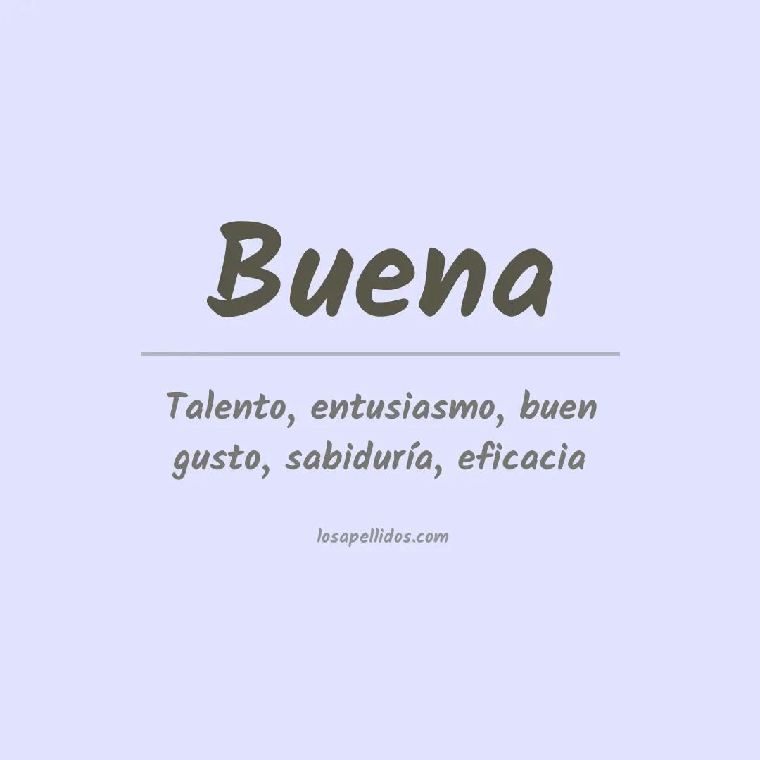 Apellido Buena