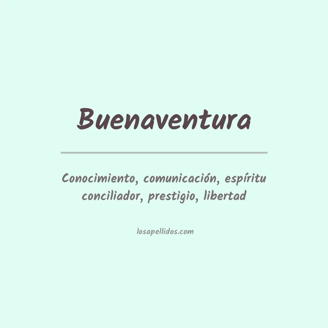 Apellido Buenaventura