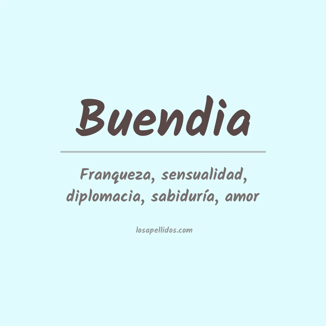 Apellido Buendía