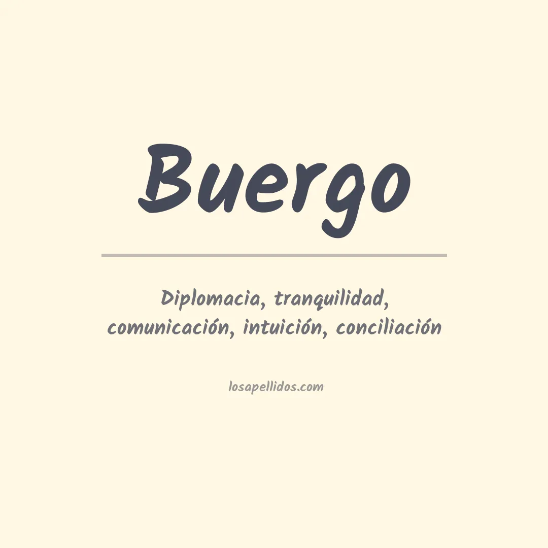 Apellido Buergo