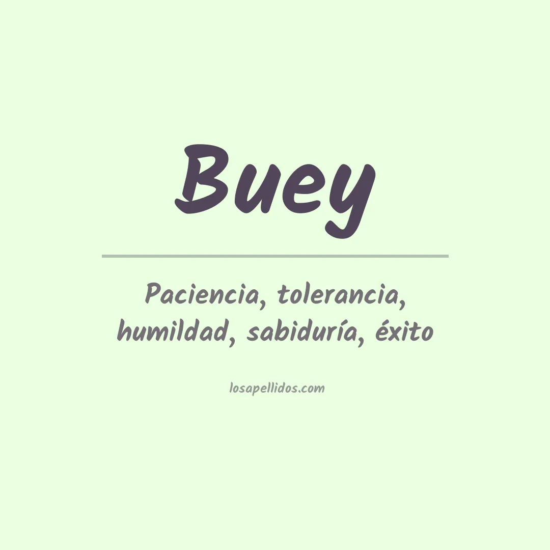 Apellido Buey