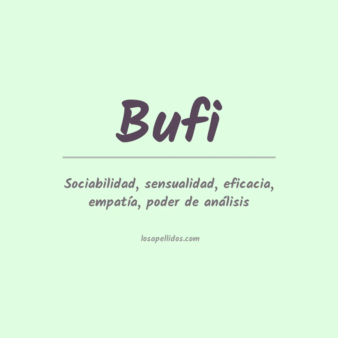 Apellido Bufi