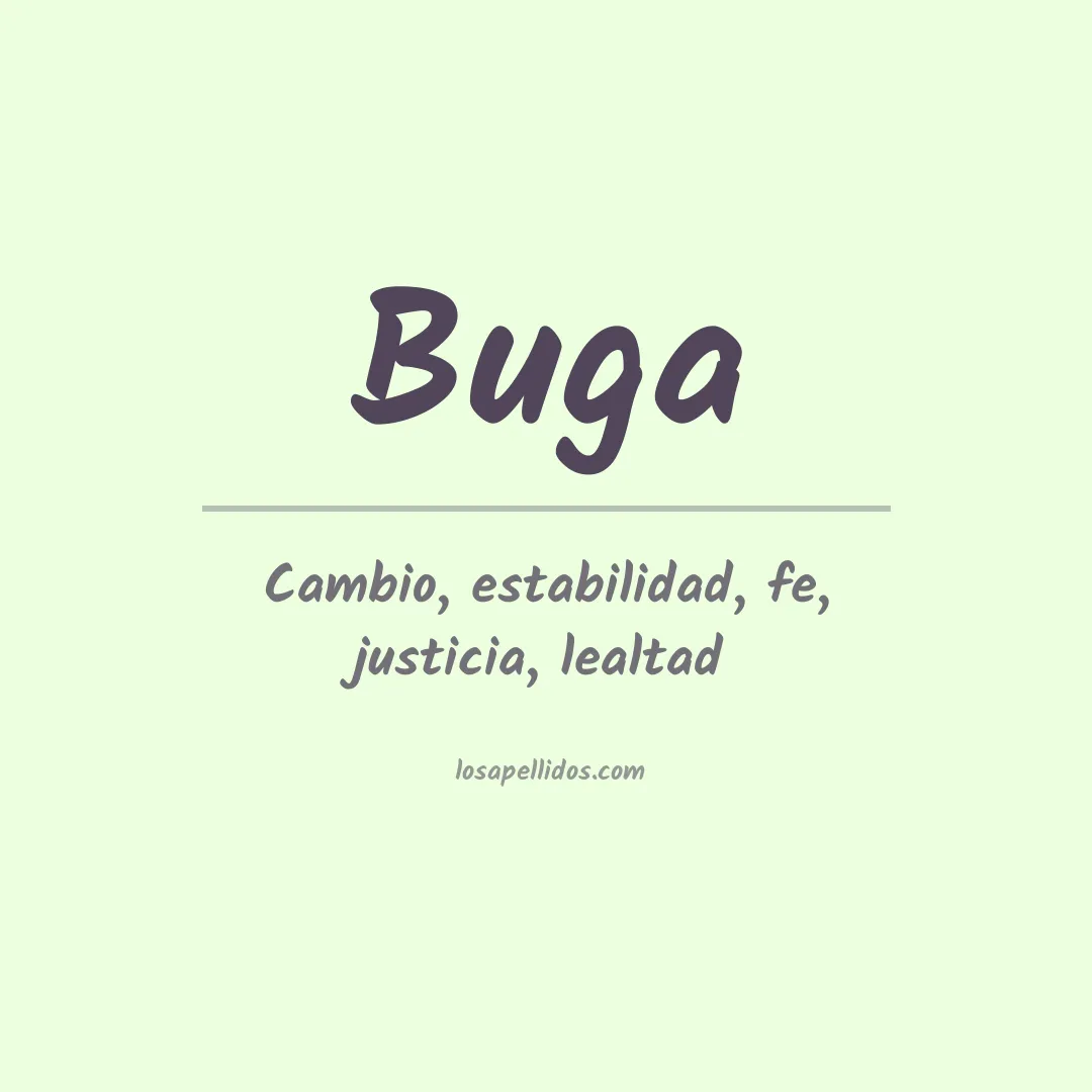Apellido Buga