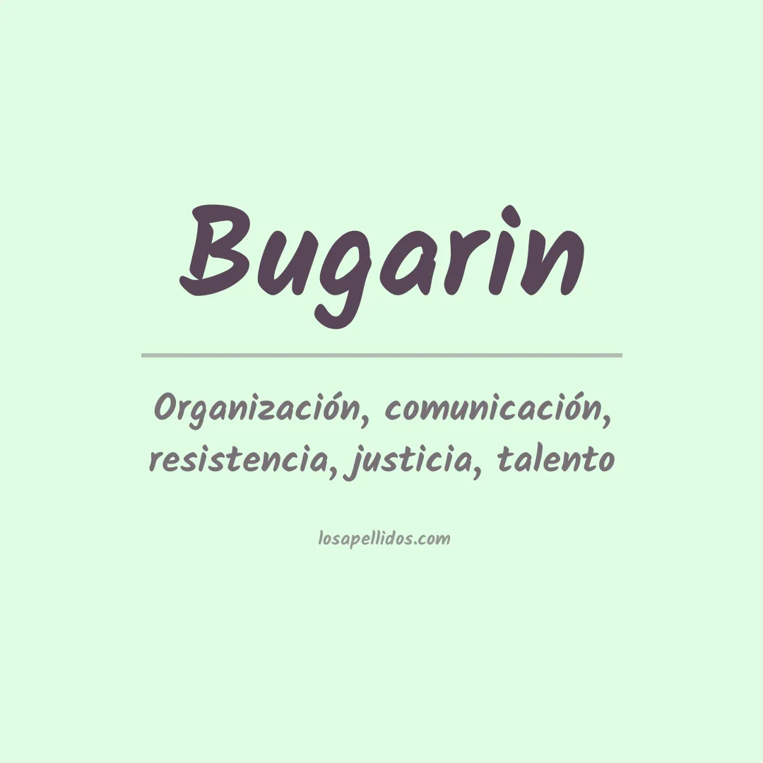 Apellido Bugarin