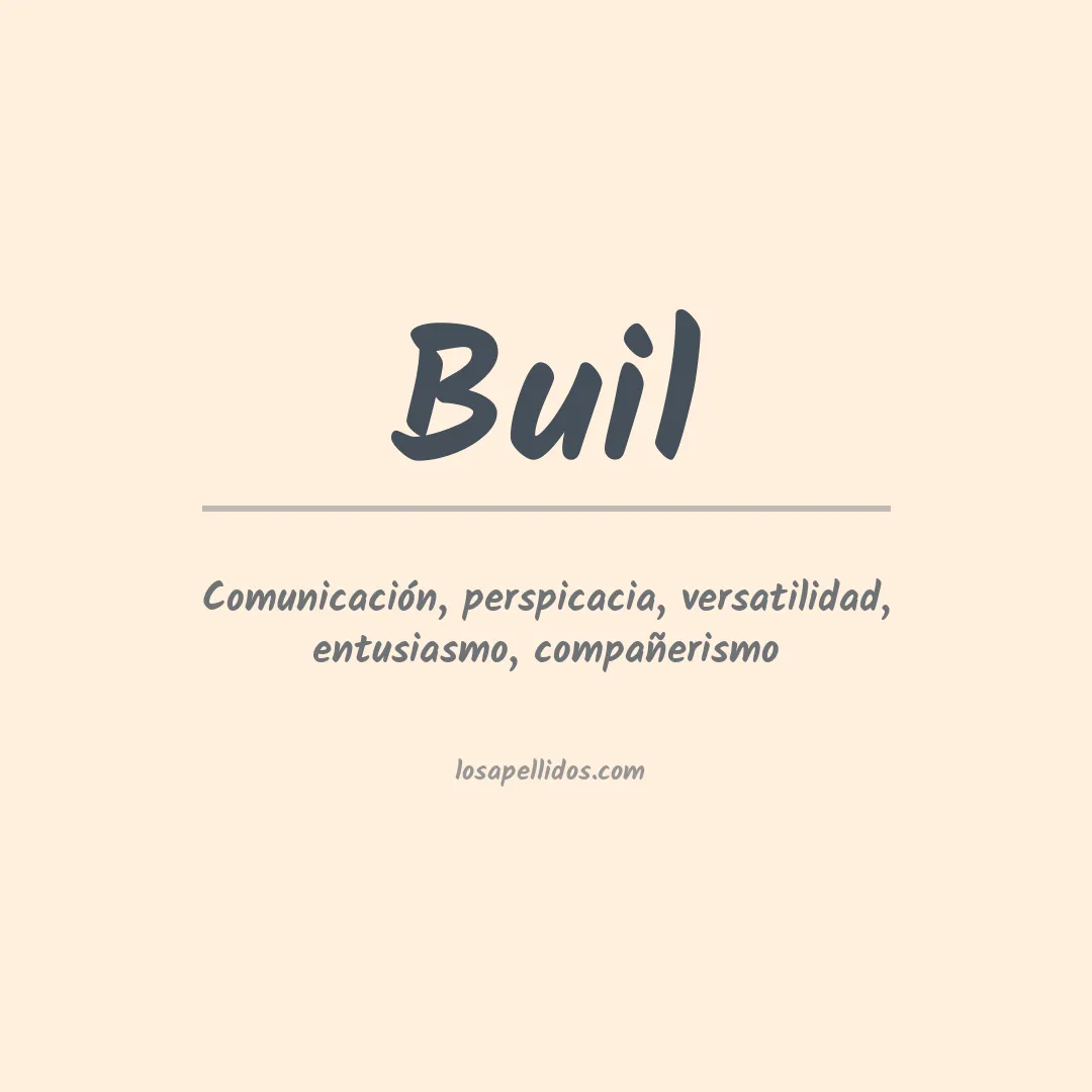Apellido Buil