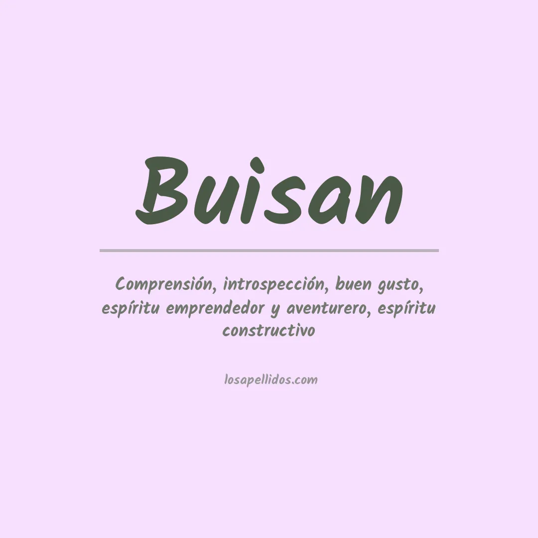 Apellido Buisan
