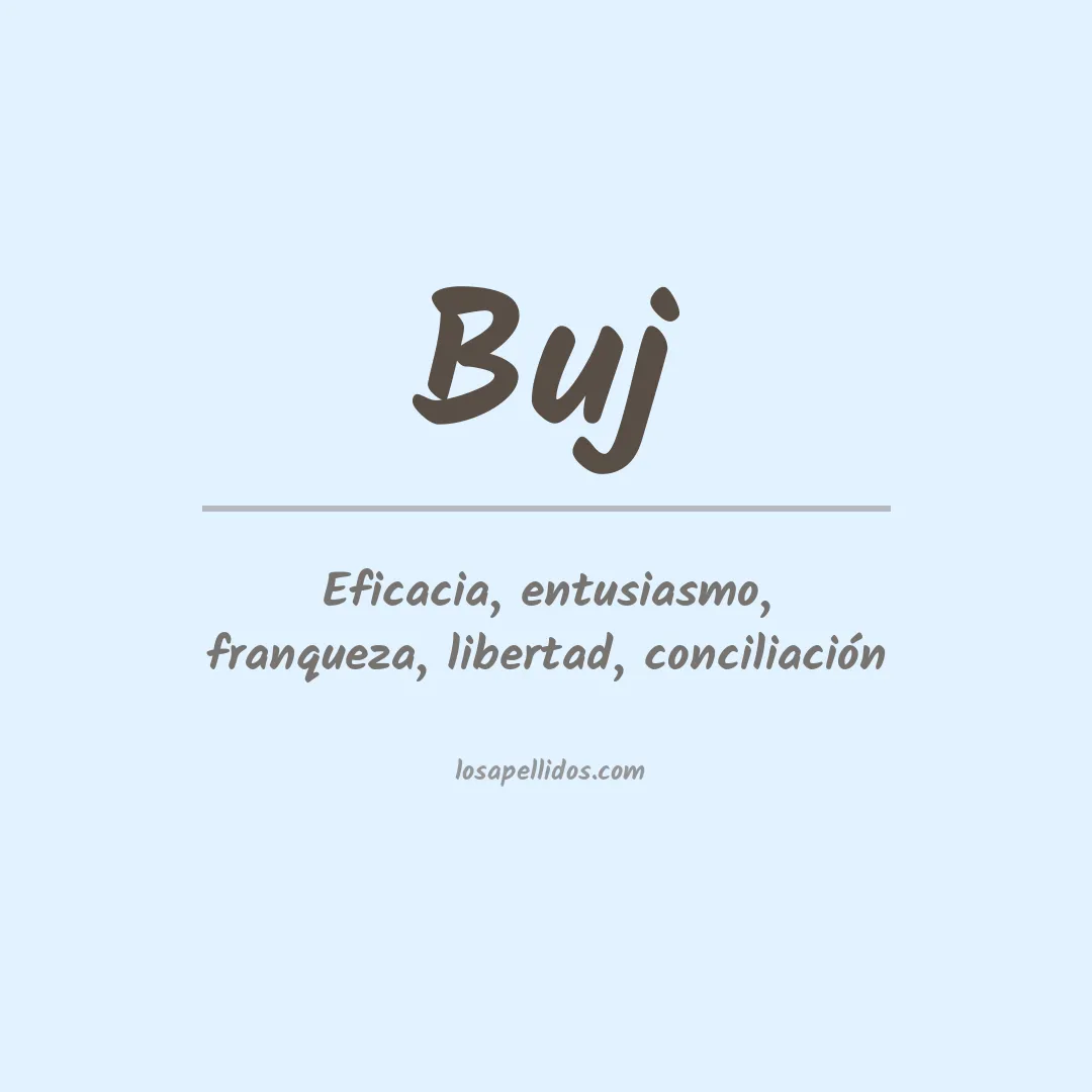 Apellido Buj