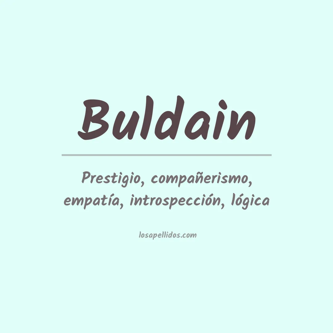 Apellido Buldain
