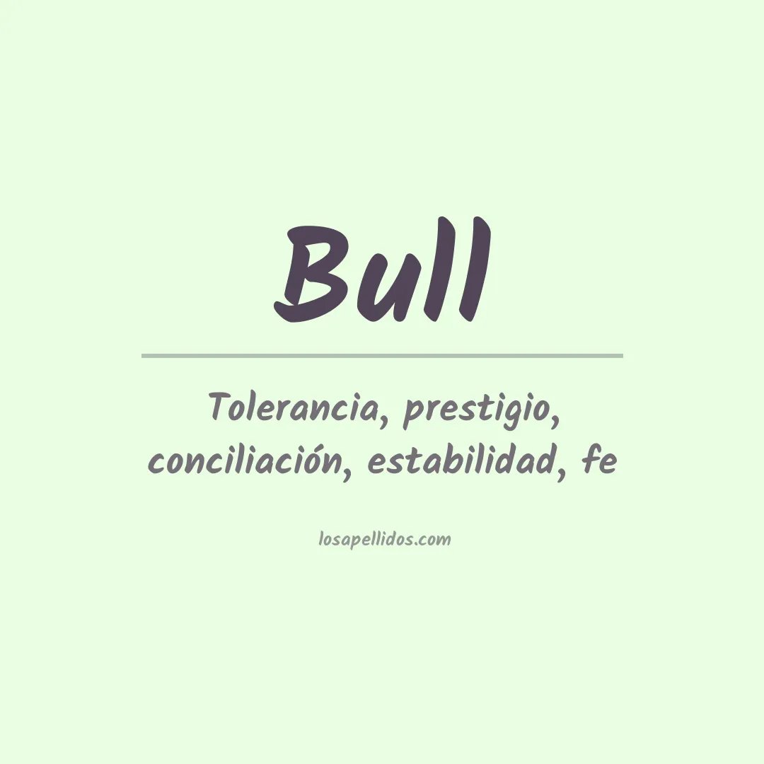 Apellido Bull