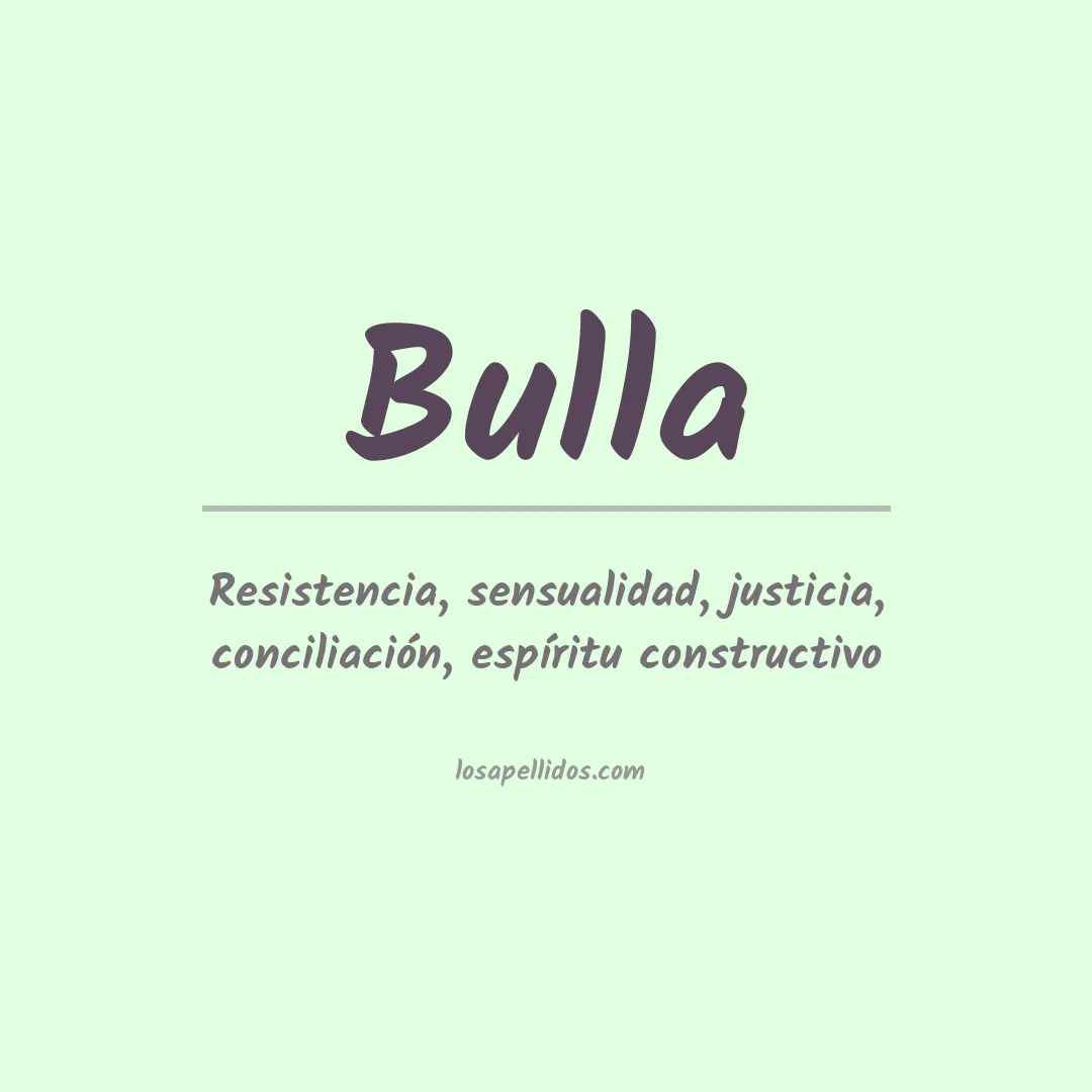 Apellido Bulla