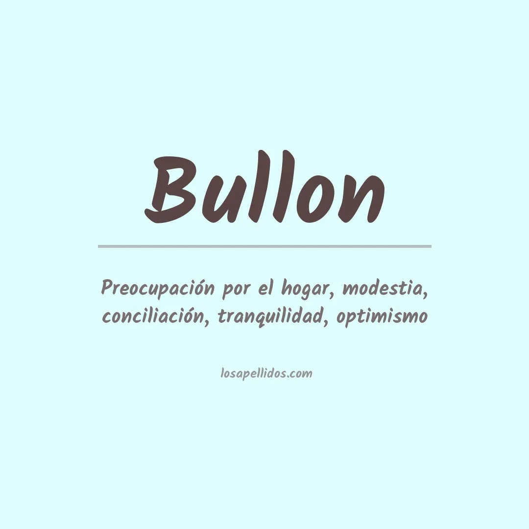 Apellido Bullon